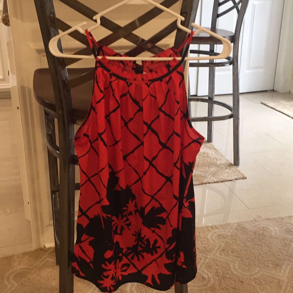 Black and red new York & company blouse
